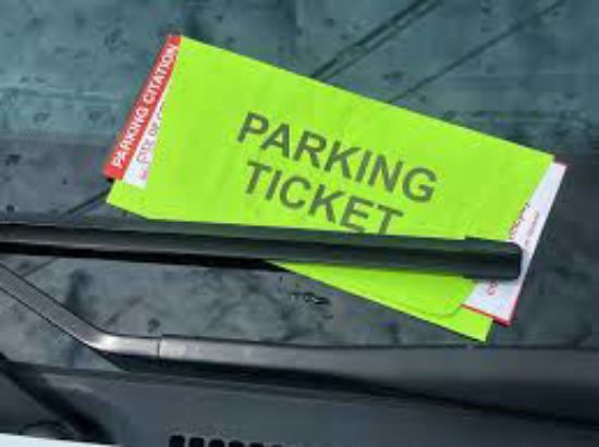 Picture of Parking Violation Ticket